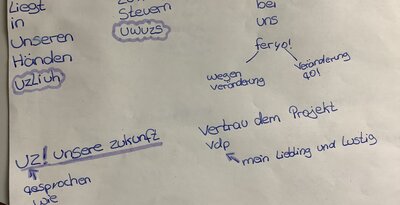 Zu sehen ist ein Scribble von Lukas aus der achten Klasse.